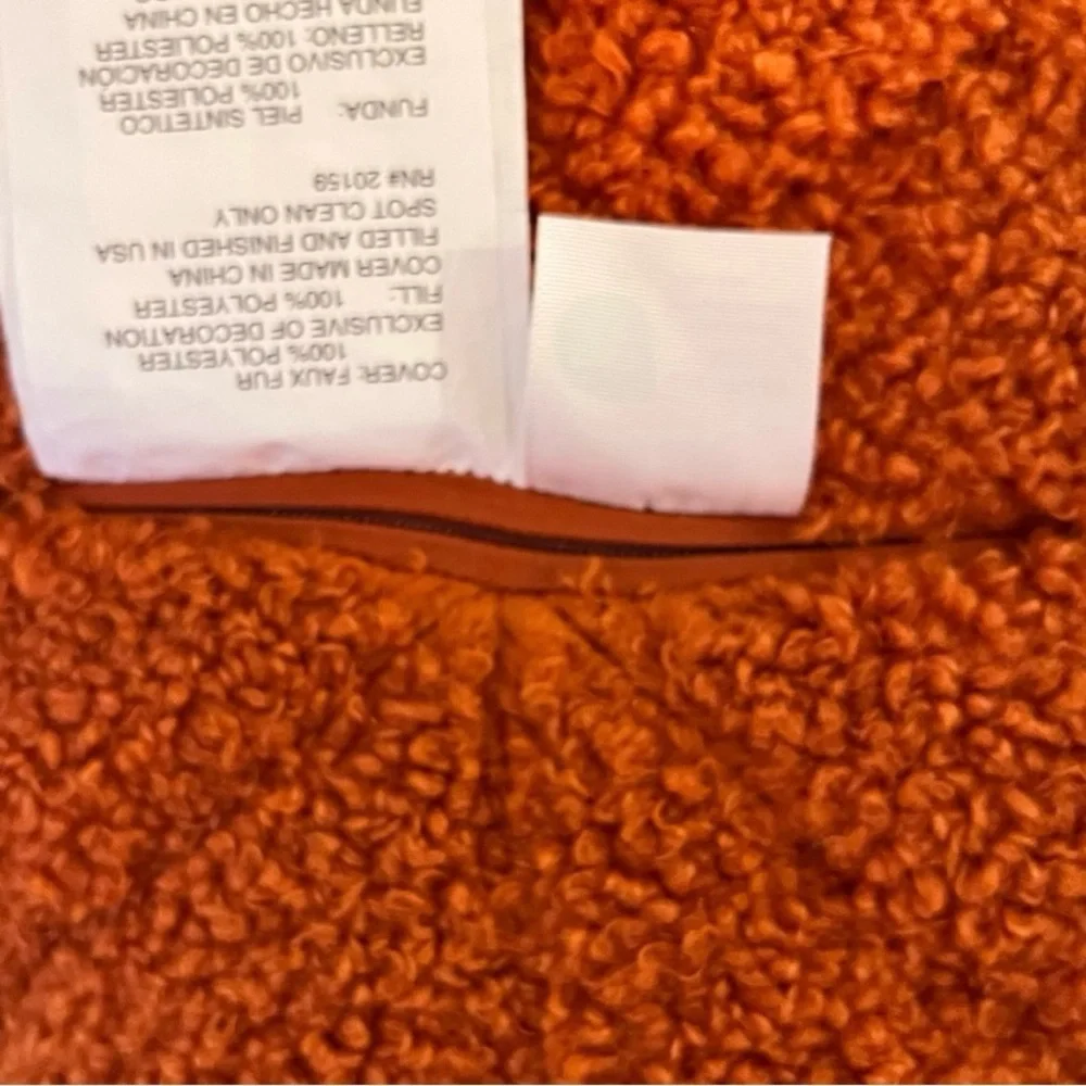 NWT- Plush Fleece Fabric Pumpkin Pillow Size: 41.5